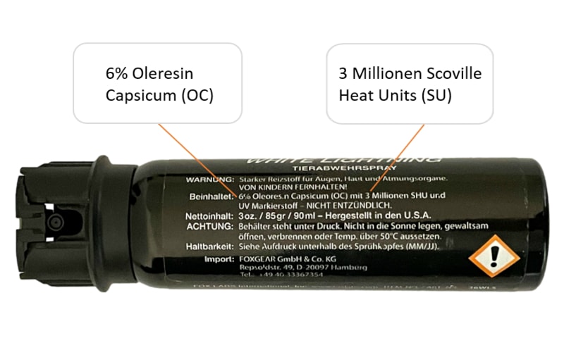 Stärkste Pfeffersprays - so kann die tatsächliche Schärfe beurteilt werden