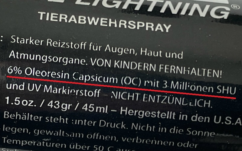 Pfefferspray immer stärker gefragt