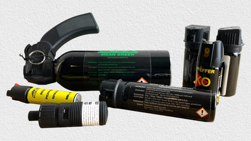 Pfeffespray Dosen in versch. Größen Pfeffespray Dosen in versch. Größen